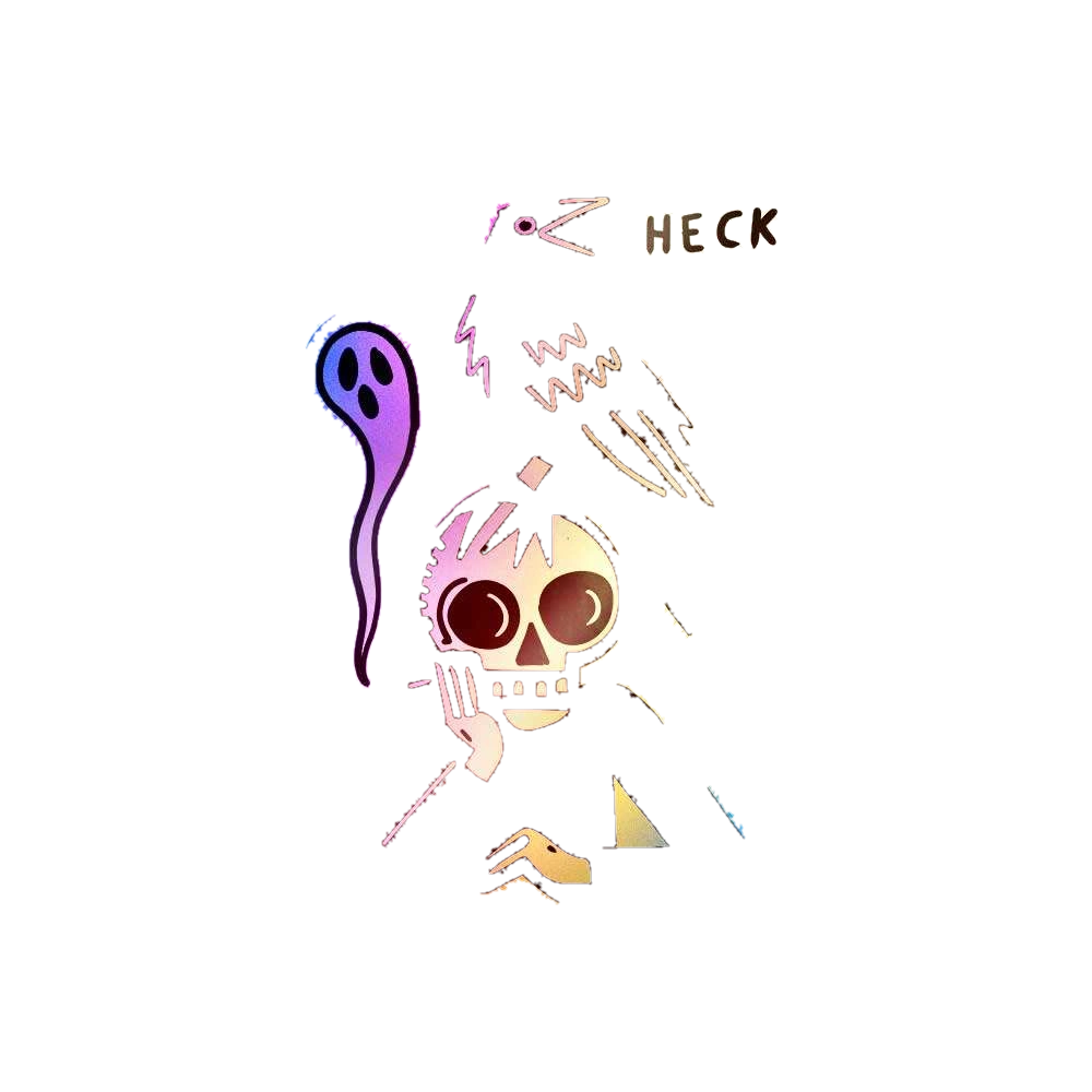 Heck Holographic Sticker